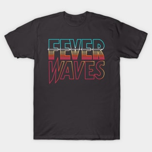 Fever Waves See-Through Retro Design T-Shirt